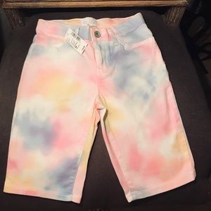 Girls Rainbow 🌈 Pastel Tie-Dye Shorts